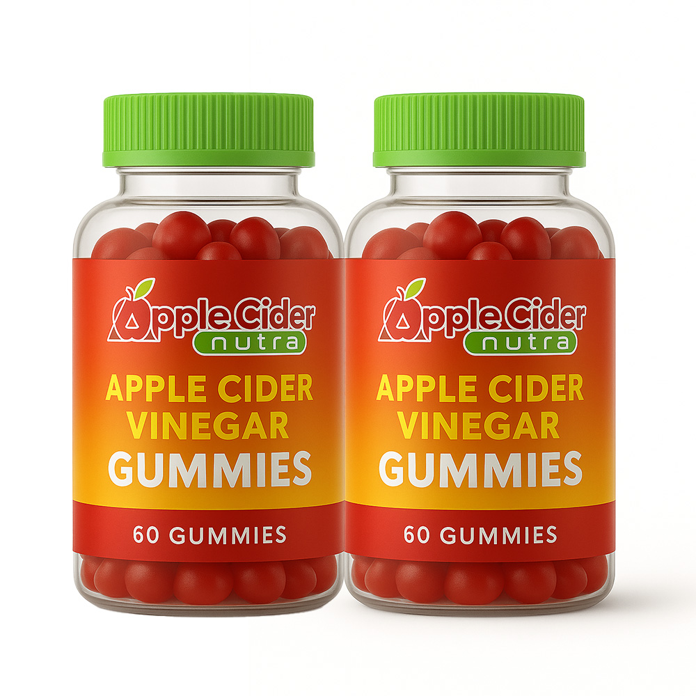 Apple Cider Vinegar Gummy  (2 bottle 60 gummies)